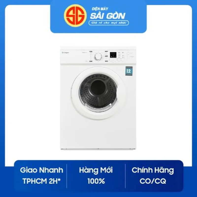 Máy sấy thông hơi Casper TD-72VWD 7.2kg - Hàng chính hãng (chỉ giao HCM)