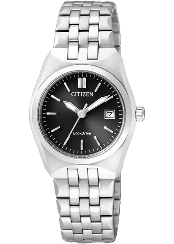 Đồng Hồ Nữ Citizen Dây Thép Không Gỉ EW2290-62E - Mặt Đen (27mm)