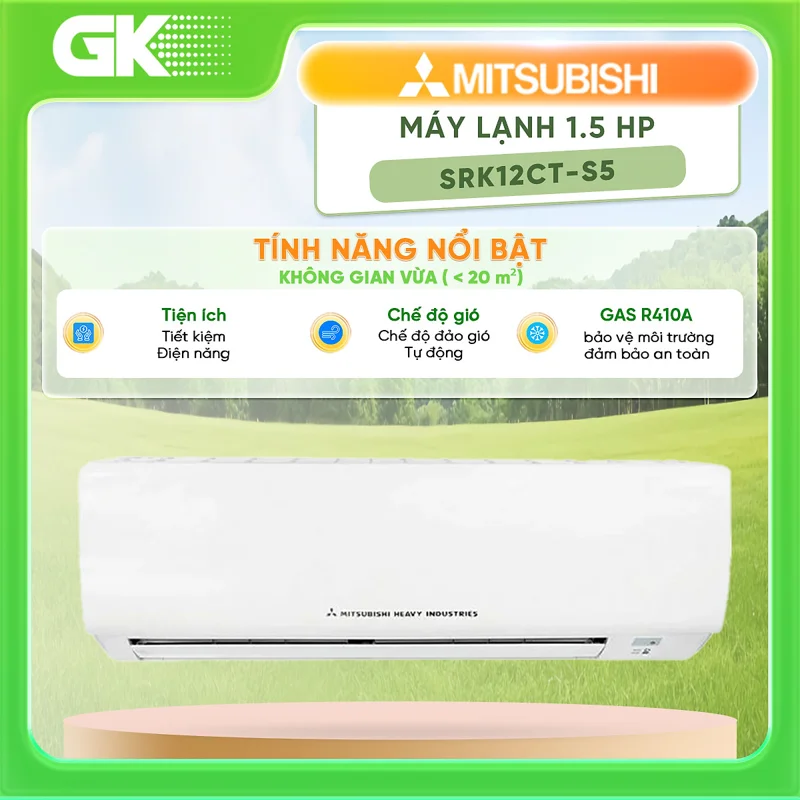 Máy lạnh Mitsubishi Heavy SRK12CT-S5 1.5 HP ( hàng chính hãng)