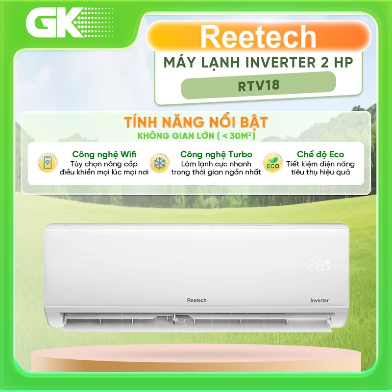 Máy Lạnh Reetech Inverter 2 HP RTV18 - Chỉ giao TP.HCM