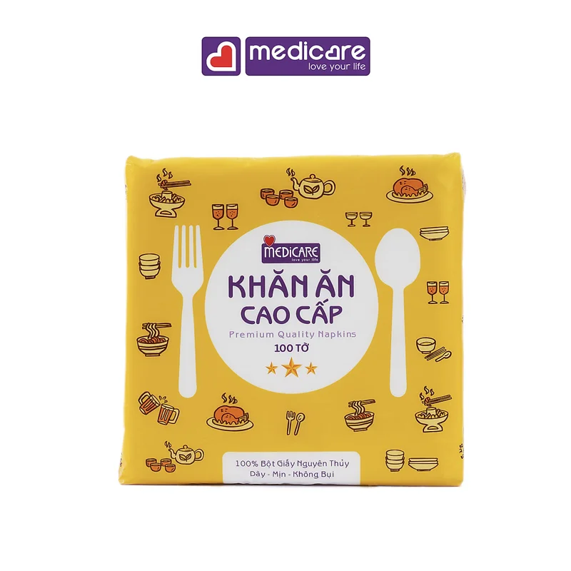 0131920 Khăn giấy ăn MEDiCARE 100 tờ