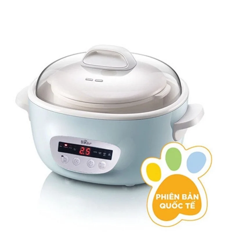 Nồi Nấu Cháo, Nấu Chậm 2,5L Bear SUBE003 - Hàng chính hãng