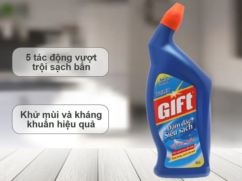 Nước tẩy bồn cầu Gift siêu sạch cực nhanh 1L