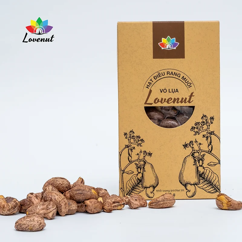 Hạt Điều Rang Muối 500gr Lovenut Rang Muối Không Chất Bảo Quản Đảm Bảo Dinh Dưỡng