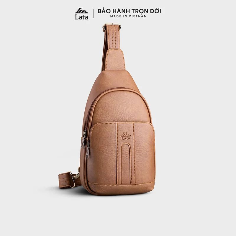 Balo Lata ( Thời trang nam cá tính cở nhỏ - Balo đeo chéo da BALC29 )