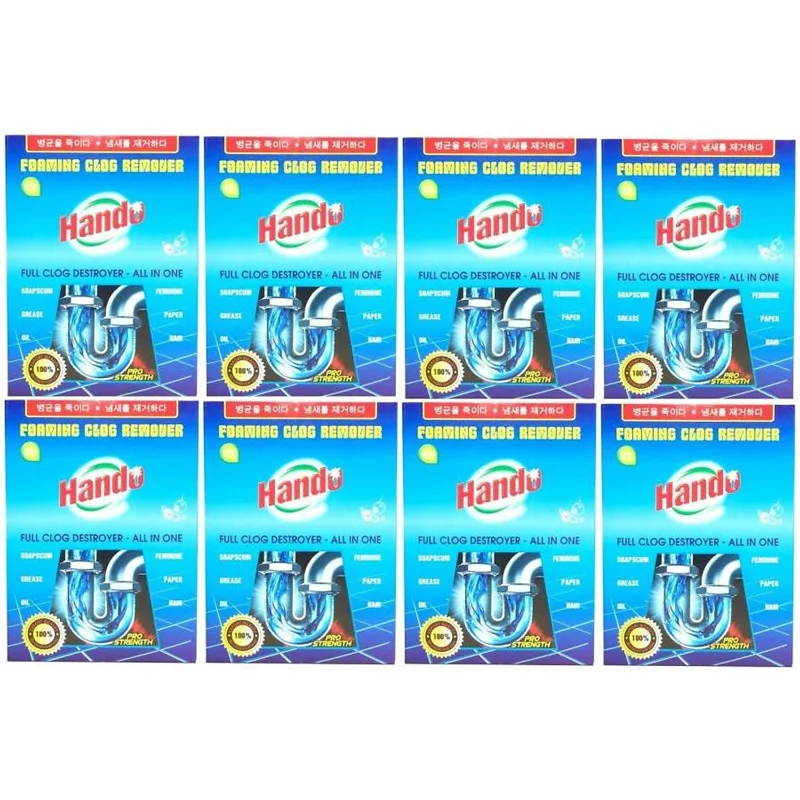 Bộ 8 gói bột thông cống 100g xuất khẩu Hando