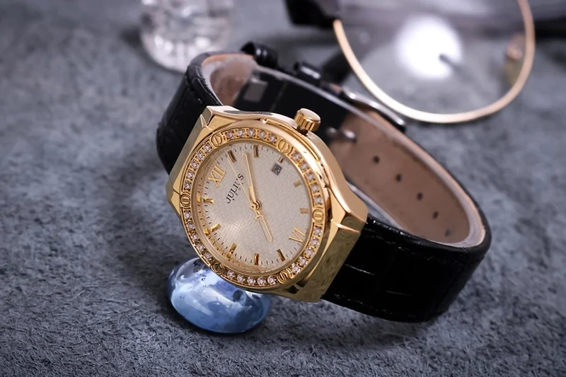 Đồng Hồ Nữ JA-1395 Julius Hàn Quốc Dây Da