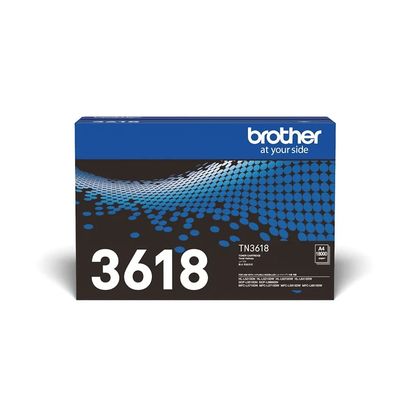 Mực in Brother TN-3618 Black Toner Cartridge - Hàng Chính Hãng