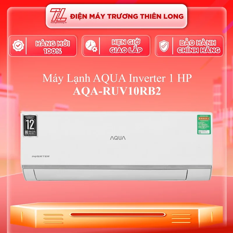 Máy Lạnh AQUA Inverter 1 HP AQA-RUV10RB2 - Hàng Chính Hãng - Chỉ Giao HCM