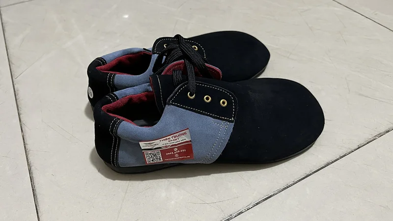 Giầy đá cầu da lộn 3 lớp, giầy mỏ vịt đá cầu tiêu chuẩn thi đấu T THIEN TRUONG SPORT