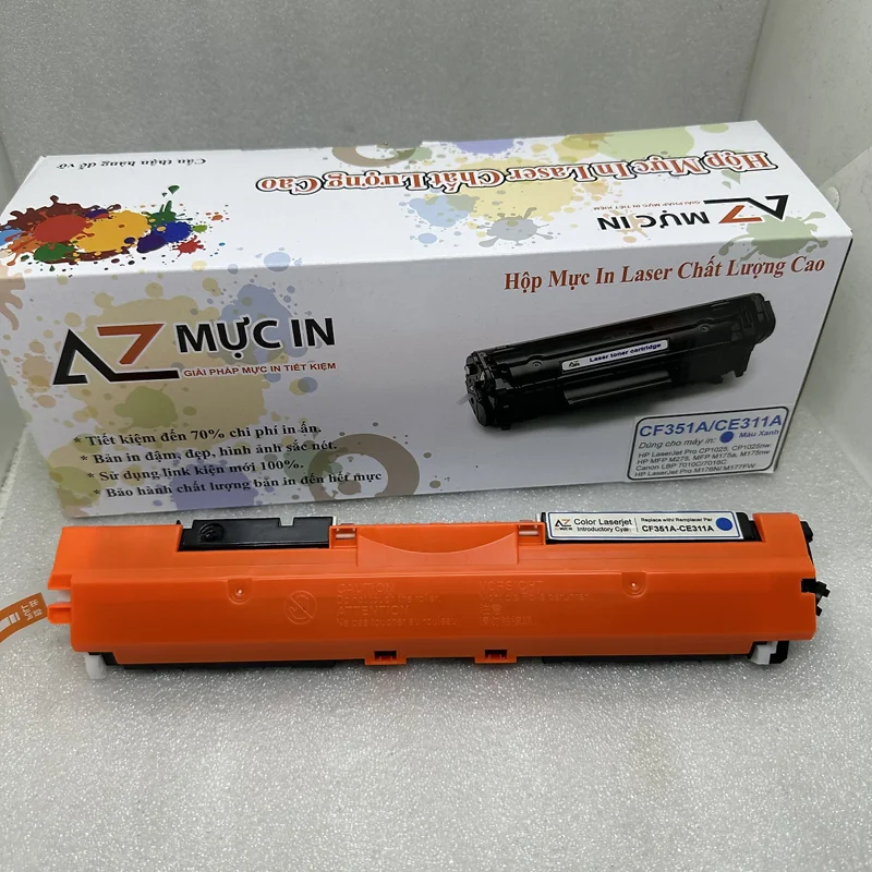Hộp mực AZ 130A CF350A, CF351A, CF352A, CF353A dùng cho máy in laser màu Hp M177, M176 - Hàng chính hãng