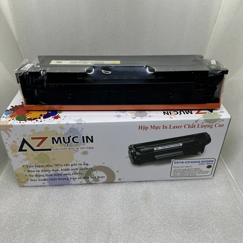 Hộp Mực AZ 201A CF400, CF401, CF402, CF403 dùng cho máy in laser màu Hp M252dw/ M277dw - Hàng chính hãng
