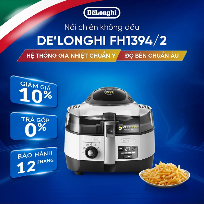 [Hàng chính hãng] Nồi chiên không dầu đa năng DeLonghi FH1394/2