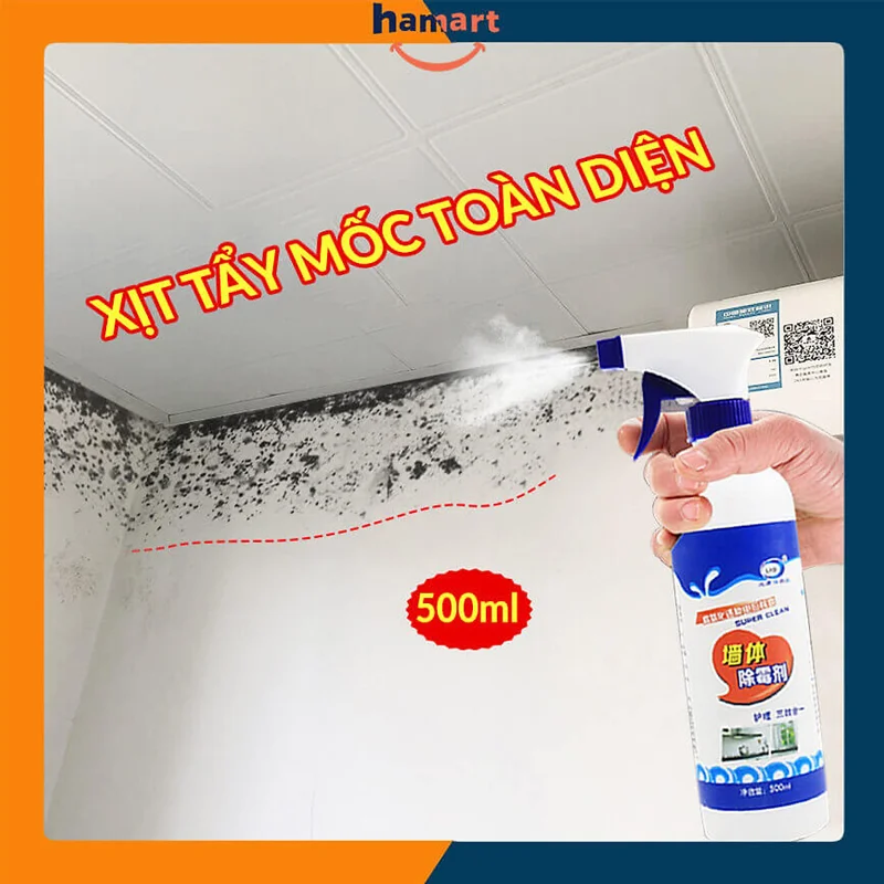 Chai Xịt Tẩy Mốc Tường Nhà 500ml LKB Tẩy Sạch Nấm Mốc Hiệu Quả Tiện Lợi Hàng Chính Hãng