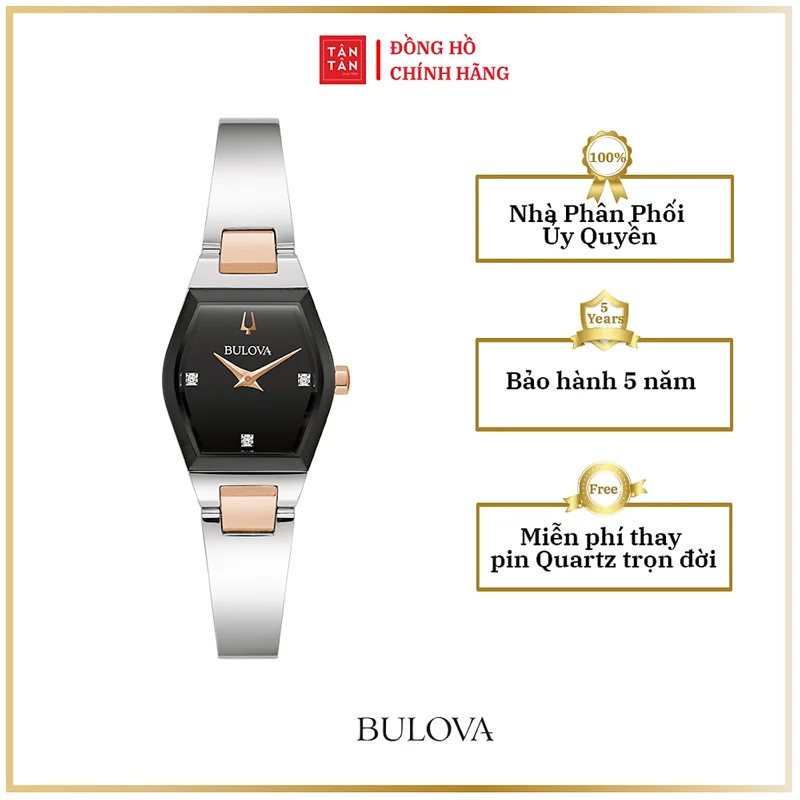 Đồng Hồ Thời Trang Nữ Bulova Gemini Máy Pin 98P216 23mm