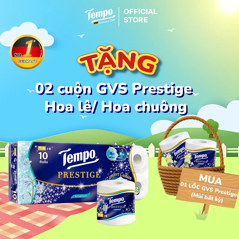 Giấy Vệ Sinh Cao Cấp Prestige 4 Lớp Bền Dai - Thương Hiệu Đức