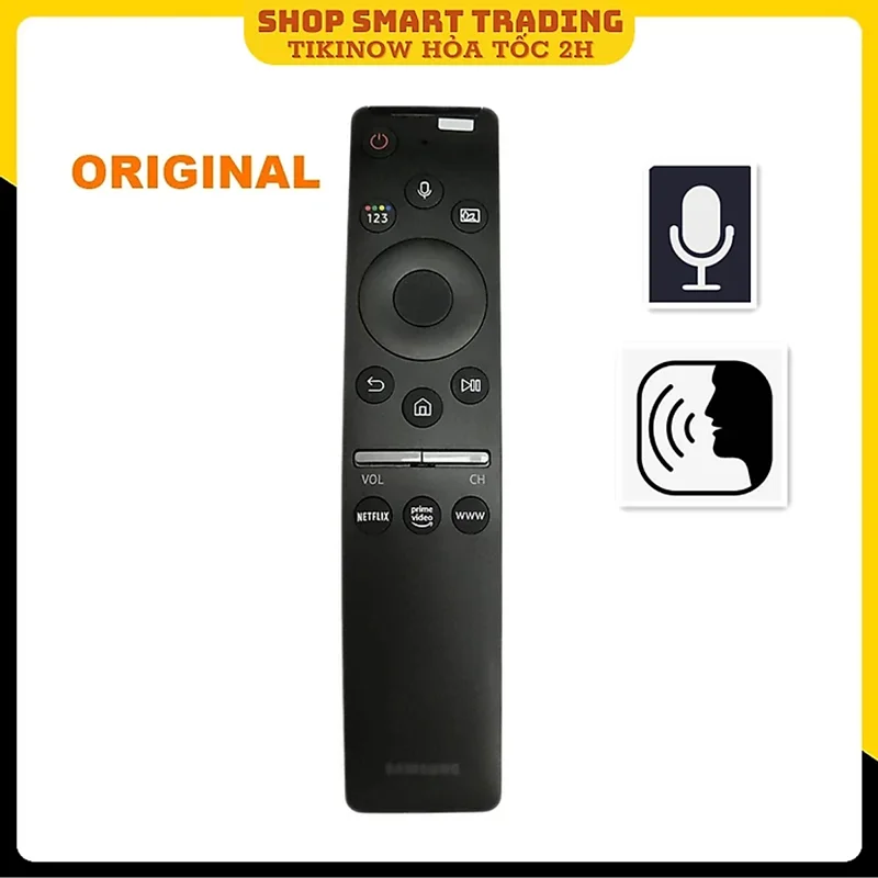 Remote Điều Khiển TV Giọng Nói Dành Cho SAMSUNG Smart Tivi 4K, QLED - Hàng nhập khẩu