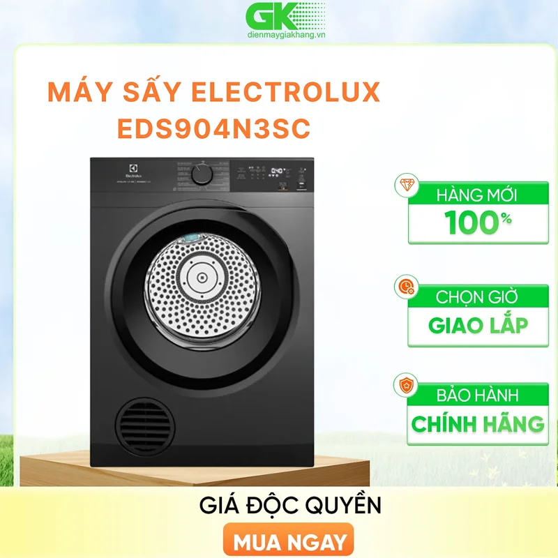 Máy sấy thông hơi Electrolux UltimateCare 9 kg EDS904N3SC - HÀNG CHÍNH HÃNG - CHỈ GIAO HCM
