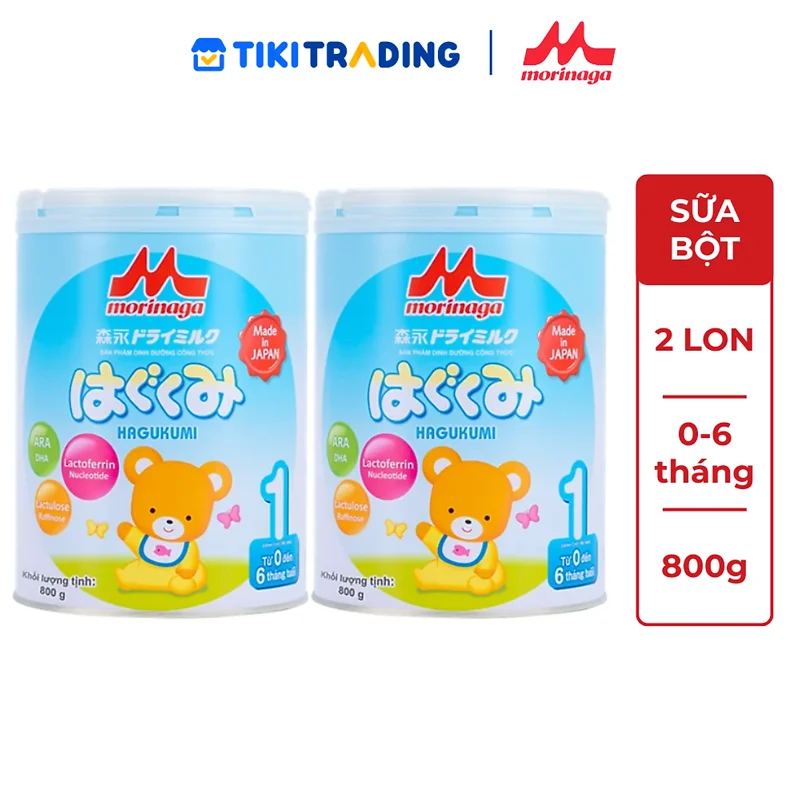 Combo 2 lon Sữa Morinaga số 1 (Hagukumi)