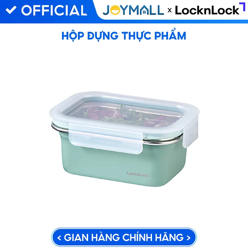 Hộp đựng thực phẩm LocknLock LST511 nhiều size, Hàng chính hãng, thép không gỉ, khóa cạnh chắc chắn - JoyMall