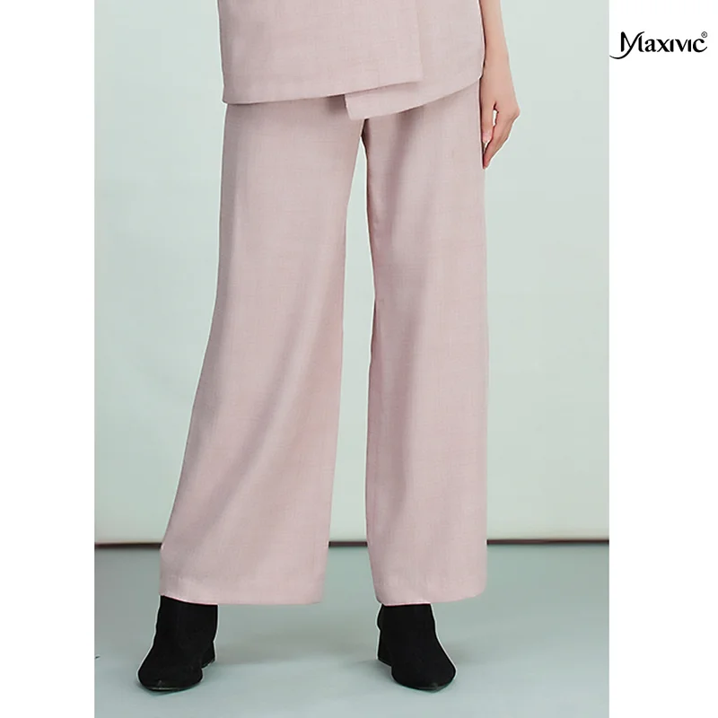 Quần tây hồng cotton bố Maxivic M032401Q