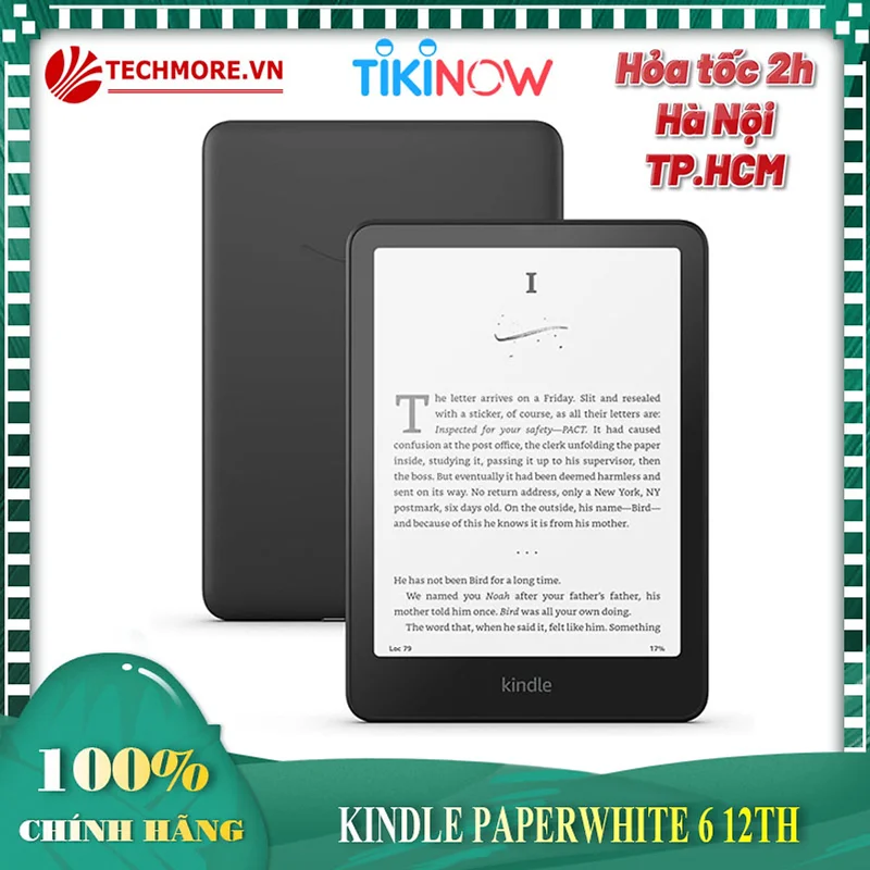 Máy đọc sách Amazon Kindle Paperwhite 6 (Gen 12th), Mới nguyên Seal - Hàng chính hãng