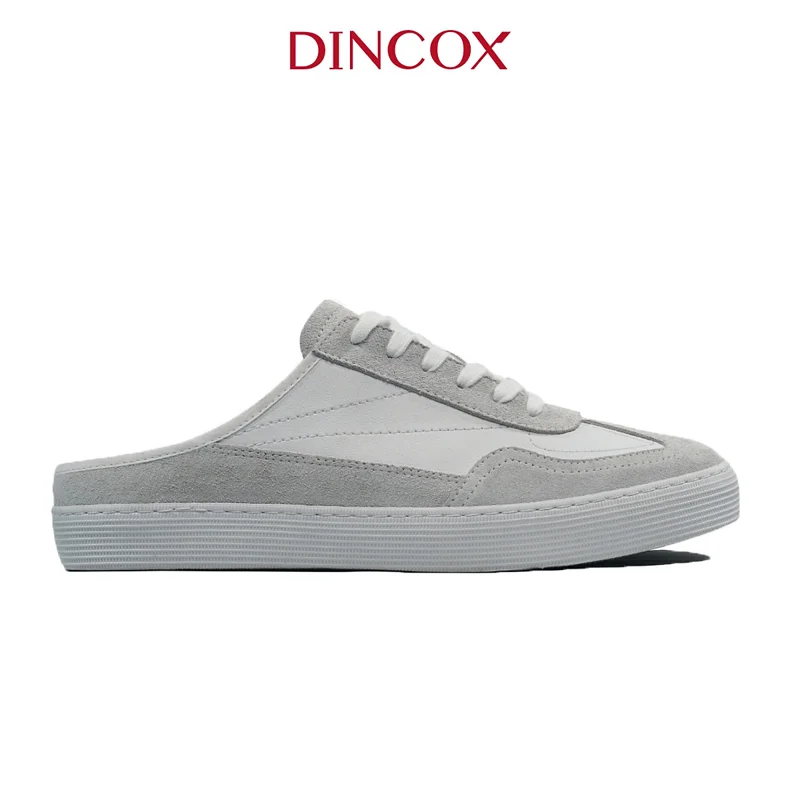 New Arrivals | Giày Sục Đạp Gót Mules Sneaker Unisex DINCOX DC37 Lazy Mule Off/White Chất Liệu Da