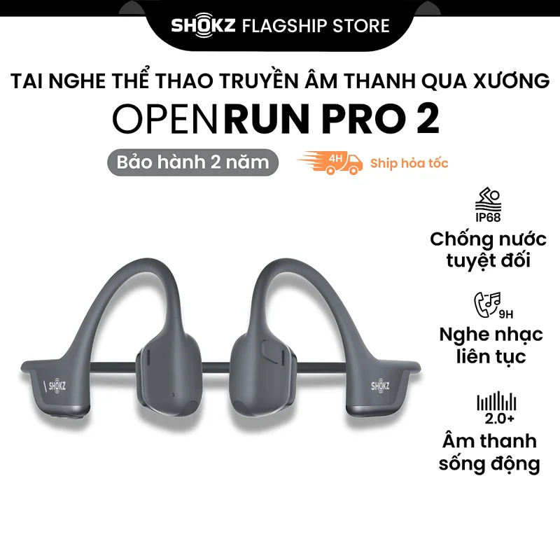 [MỚI] Tai Nghe Bluetooth Thể Thao Truyền Âm Thanh Qua Xương SHOKZ OPENRUN PRO 2 S820 - Bảo Hành 2 Năm - Hàng Chính Hãng