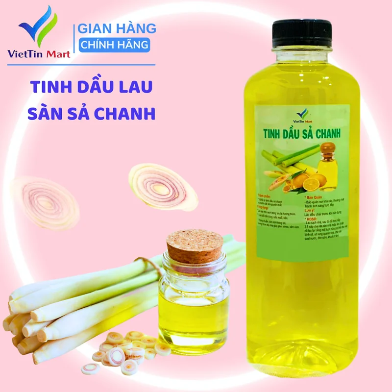 Nước Lau Sàn Chứa Tinh Dầu Sả VIETTINMART 1L