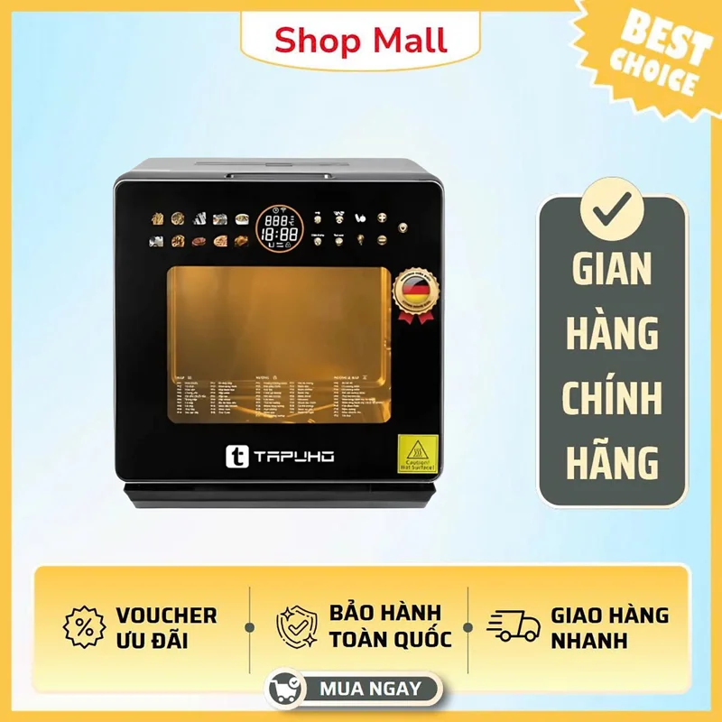 Nồi chiên hơi nước TAPUHO TSF16 COLOR bản đặc biệt - Hàng Chính Hãng
