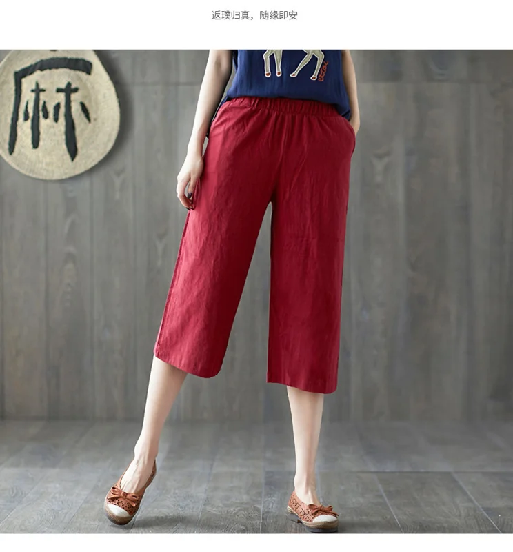 Quần lửng ống rộng nữ Nesa Shop, chất liệu Đũi nhập loại 1, vải mát, mềm mịn, freesize dưới 55kg