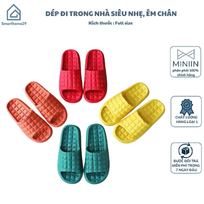Dép Đi Trong Nhà Bằng EVA Kiểu Mới Dành Cho Cặp Đôi – Ấm Áp, Tiện Lợi và Thoải Mái - HÀNG CHÍNH HÃNG MINIIN