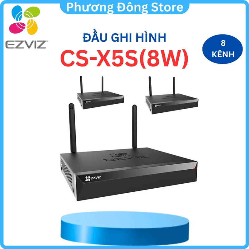 Đầu ghi EZVIZ IP không dây 8 kênh CS-X5S(8W)  4 kênh EZVIZ X5S 4W - hàng chính hãng