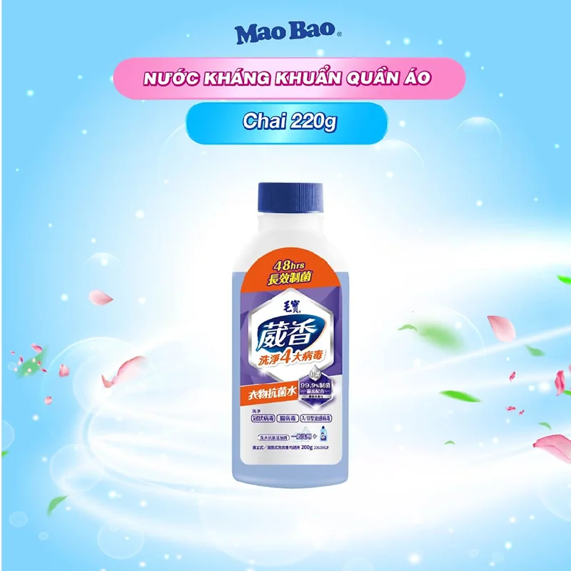 Nước giặt kháng khuẩn Mao Bao 220g