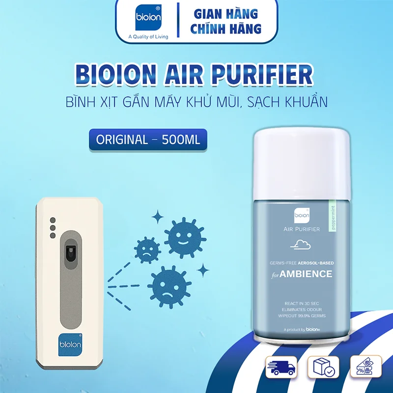 Bình Xịt Khử Mùi Phòng Bioion Air Purifier 250ml (Dùng cho máy xịt tự động RX900)