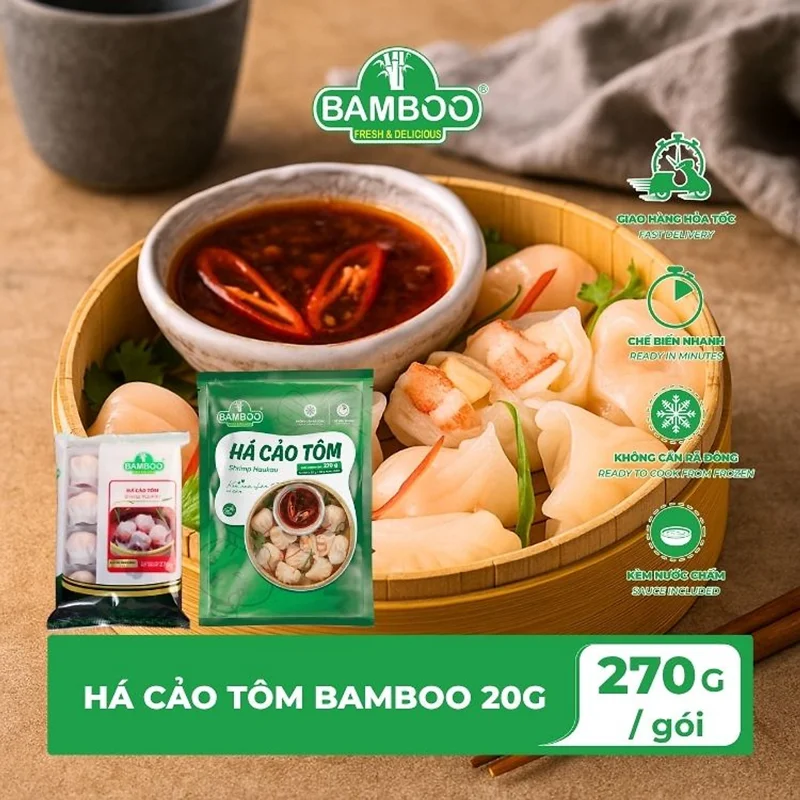 Há cảo tôm BAMBOO 20g (270g)