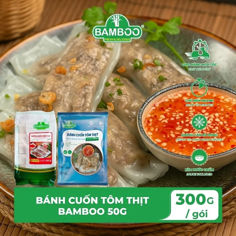 Bánh Cuốn Tôm Thịt BAMBOO 50G (300G)