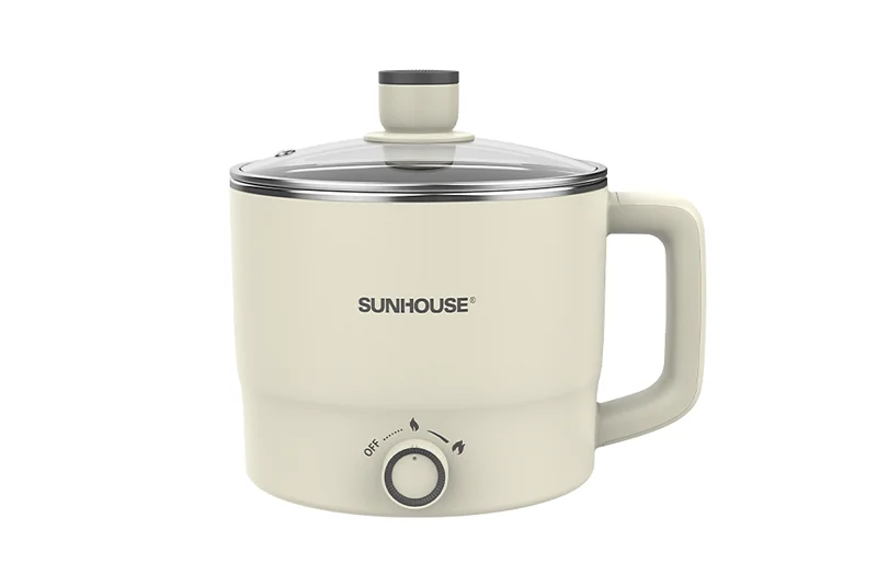 Lẩu điện mini đa năng Sunhouse SHD4516, SHD4517 - Đa năng 4in1 - Tích hợp tay cầm - Gia nhiệt trực tiếp - Hàng chính hãng