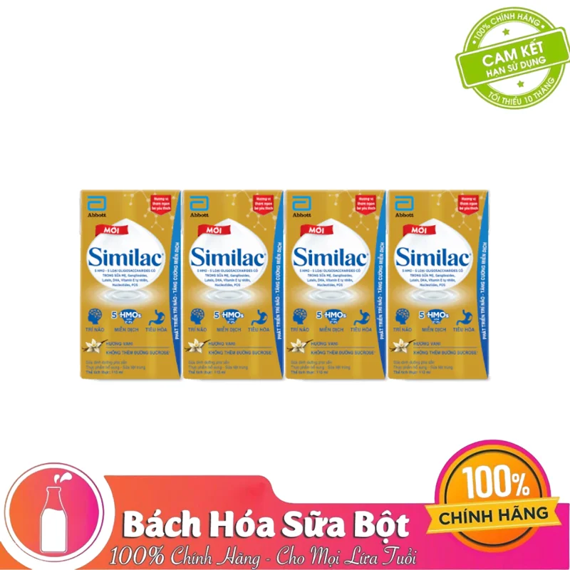 Lốc Sữa pha sẵn Abbott Similac IQ 110ml (1 Lốc 4 Hộp)