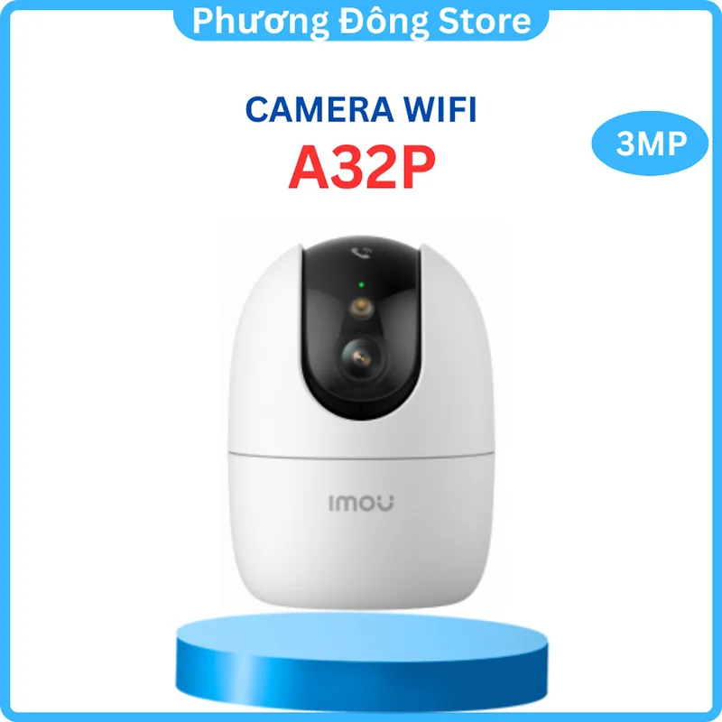 Camera Wifi quay quét 3MP 2k Nét IMOU IPC-A32P-PRO phân biệt người và thú cưng, còi báo động - Hàng chính hãng