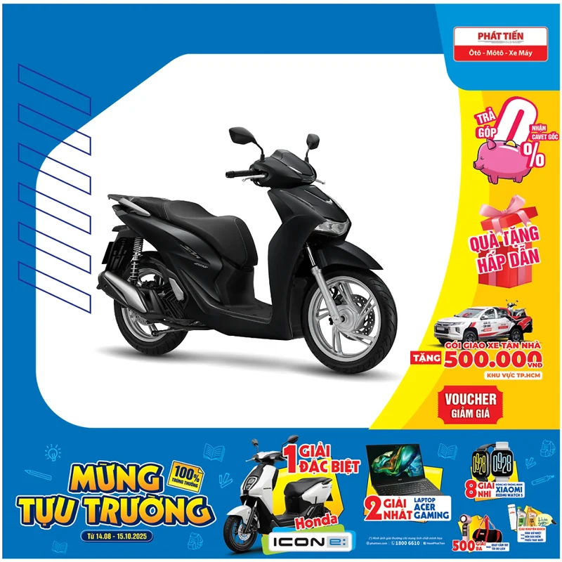 Xe máy Honda SH160i Tiêu Chuẩn 2026 Phanh CBS