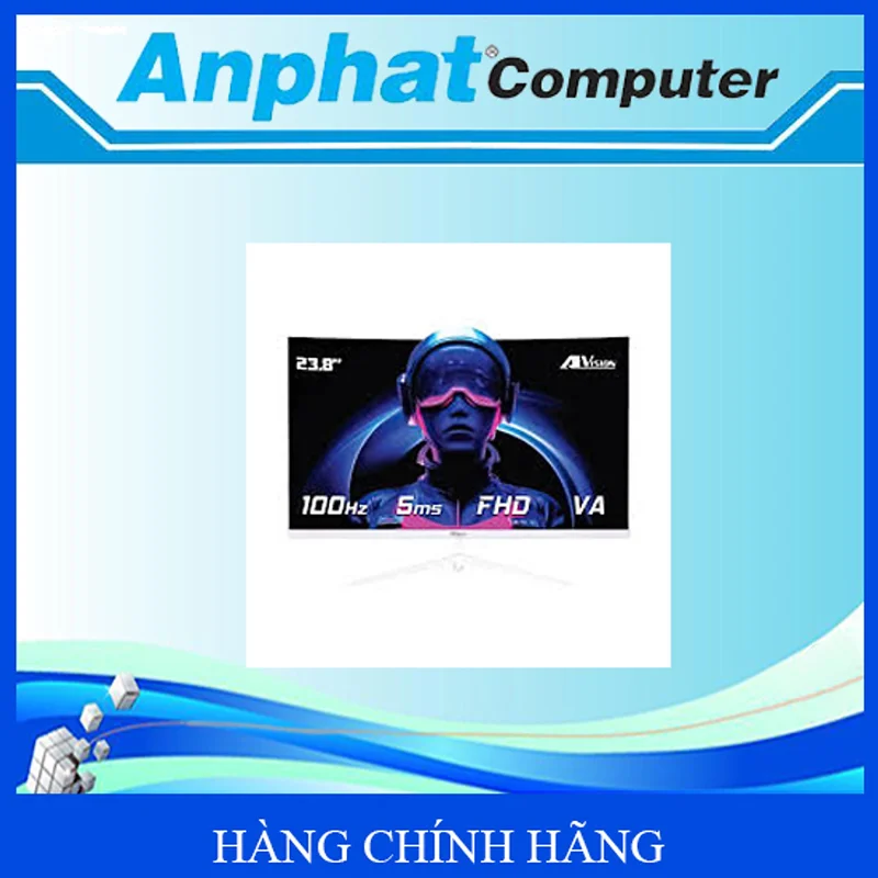 Màn hình LCD Alvision A245FC (24inch/FHD/VA /100Hz/5ms/CONG) Màu Trắng – Hàng Chính Hãng