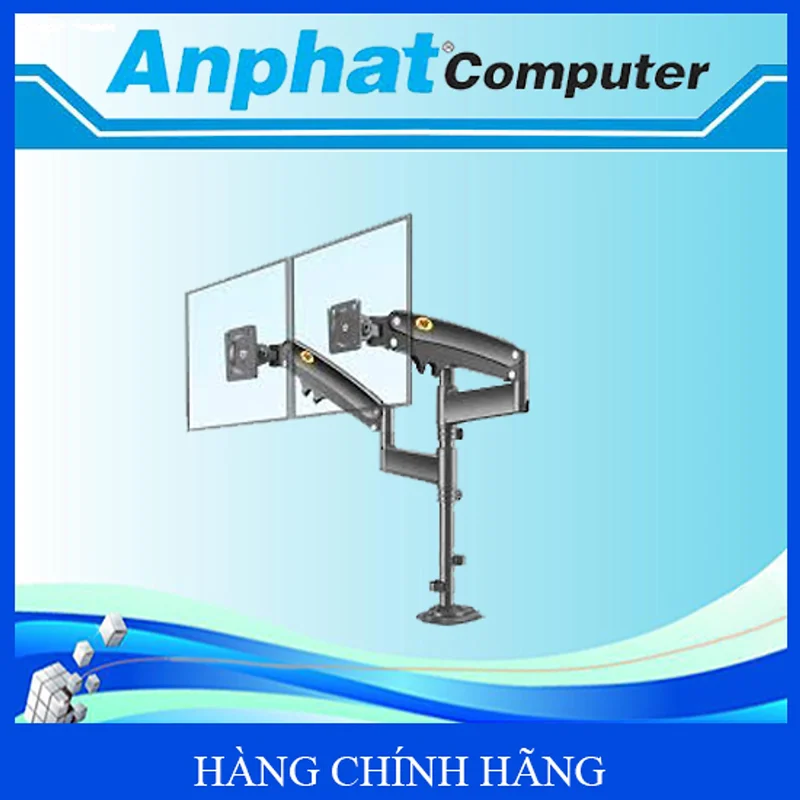 Giá Treo Hai Màn Hình LCD NB H180 (17" - 27") – Hàng Chính Hãng