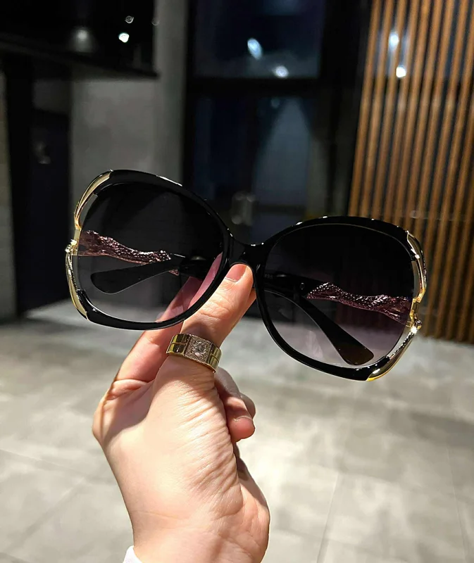 (Hàng cao cấp) Kính râm nữ đi đường giúp bảo vệ mắt chống nắng chống UV
