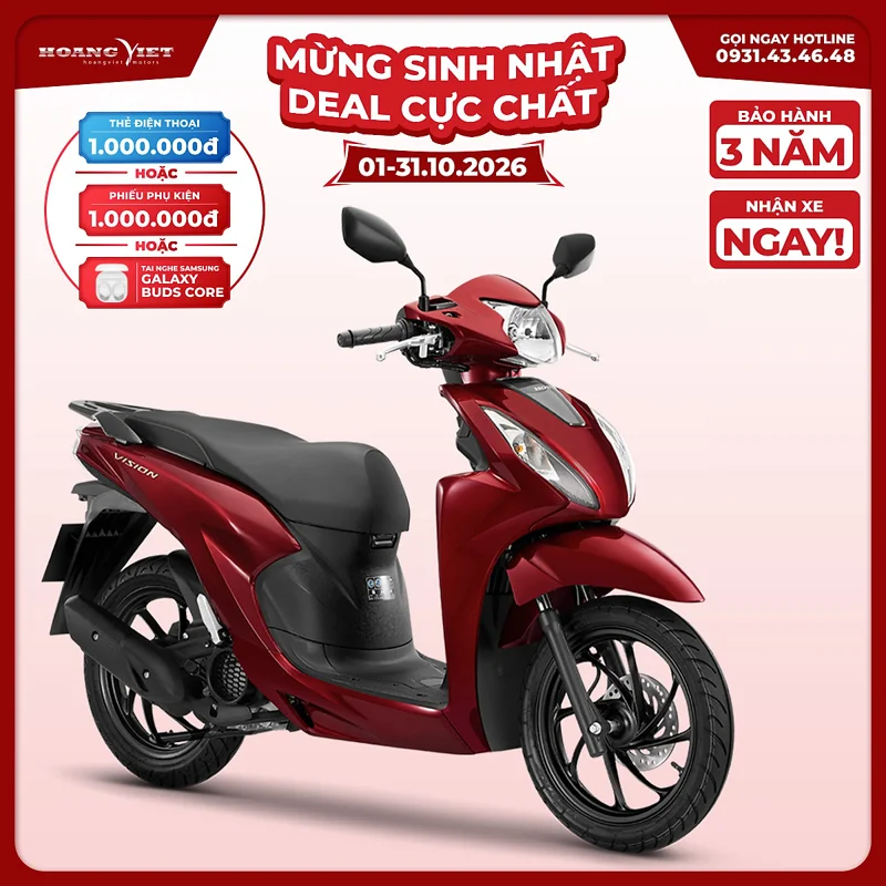 Xe Máy Honda Vision 2026 - Phiên Bản Cao Cấp
