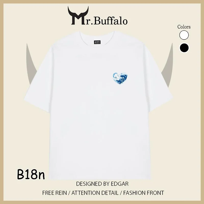 Áo Thun Đôi, Cặp Mr.Buffalo Tshirt Cotton 100% có bigsize Unisex Loca
