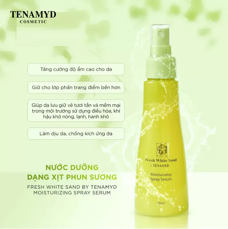 Nước dưỡng dạng xit phun sương TENAMYD Moisturizing Spray Serum 120ml