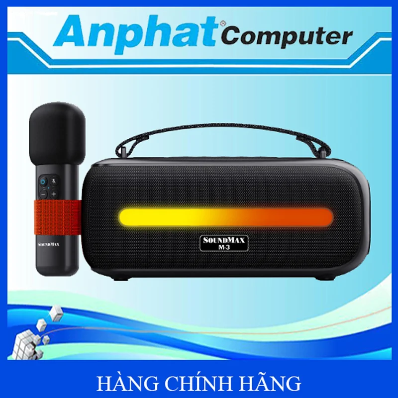 Loa Bluetooth Karaoke Soundmax M-3 Kèm Micro - Hàng Chính Hãng - Bảo