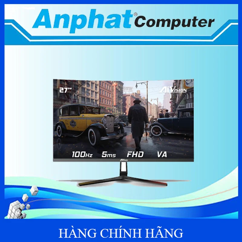 Màn Hình LCD Alvision A272FC cong (27inch | FHD | VA | 100Hz | 5ms) Trắng/Đen – Hàng Chính Hãng