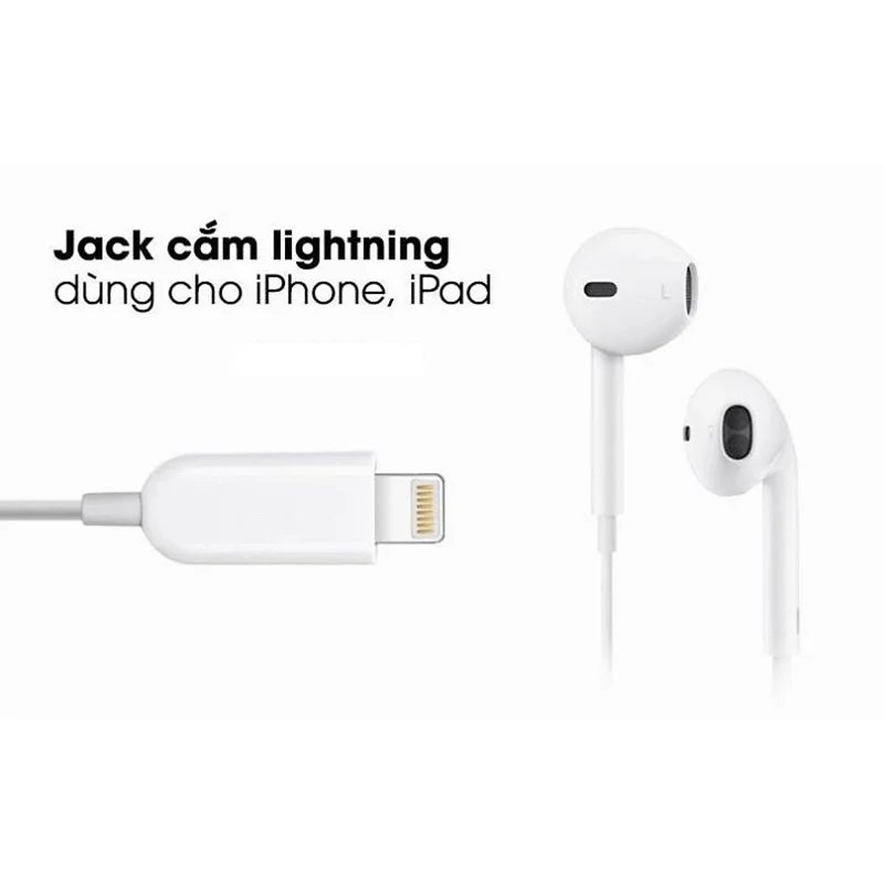 Tai nghe điện thoại Iphone cổng Lightning, dùng cho từ iphone 7 đến iphone 14 pro max - Hàng chính hãng